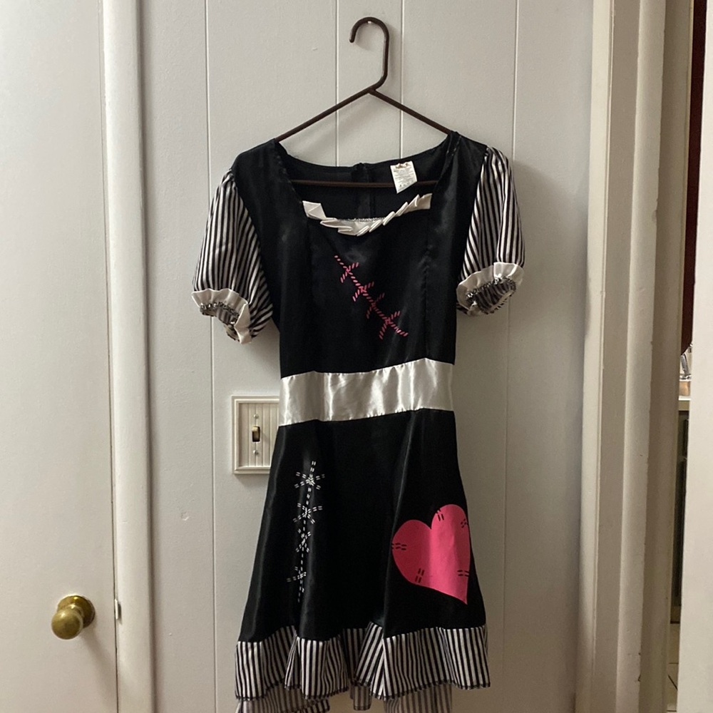 Cute voodoo doll costume spirit Halloween satin tote waist costume